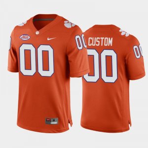 Clemson Tigers Custom Men's #00 Orange Game Home College Football Jersey 2405MFPB1