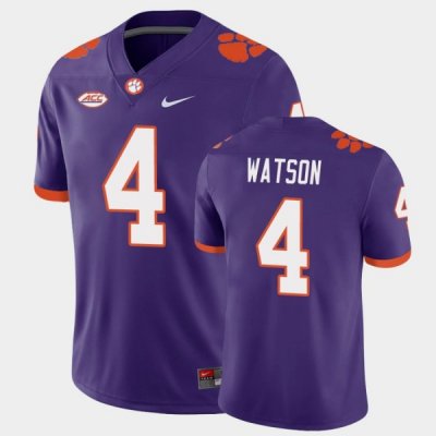 Clemson Tigers Deshaun Watson Men's #4 Purple Game Playoff College Football Jersey 2405MRQQ2