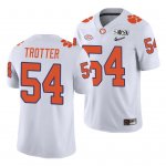 Clemson Tigers Mason Trotter Men's #54 White Game 2020 Playoff College Football Jersey 2405MNXC2