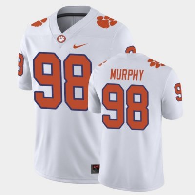 Clemson Tigers Myles Murphy Men's #98 Game White College Football Jersey 2405HBWQ4