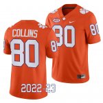 Clemson Tigers Beaux Collins Men's #80 2022-23 Orange Game College Football Jersey 2405EKKE2