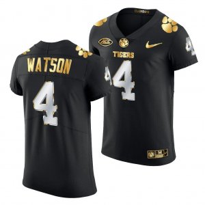 Clemson Tigers Deshaun Watson Men's #4 Black Golden Edition Authentic College Football Jersey 2405YWGZ6