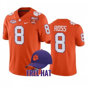 Clemson Tigers Justyn Ross Men's #8 Orange 2021 Cheez-It Bowl CFP College Football Jersey 2405GYCS3