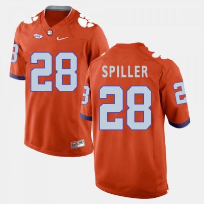 Clemson Tigers C.J. Spiller Men's #28 Black Golden Edition Authentic College Football Jersey 2405HBBF8