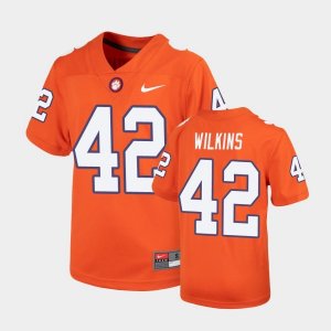 Clemson Tigers Christian Wilkins Youth #42 Untouchable Replica Orange College Football Jersey 2405WUUE0