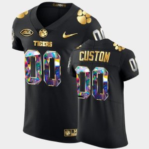 Clemson Tigers Custom Men's #00 Black Golden Diamond Edition College Football Jersey 2405VGGK7