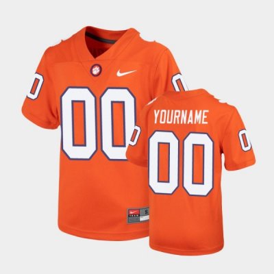 Clemson Tigers Custom Youth #00 Untouchable Replica Orange College Football Jersey 2405GWSW0