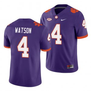 Clemson Tigers Deshaun Watson Men's #4 Purple Game Playoff College Football Jersey 2405OYOS5