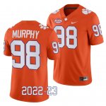 Clemson Tigers Myles Murphy Men's #98 2022-23 Orange Game College Football Jersey 2405TLIM1