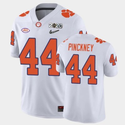 Clemson Tigers Nyles Pinckney Men's #44 White Game 2020 Playoff College Football Jersey 2405GIXD2