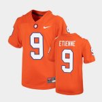 Clemson Tigers Travis Etienne Youth #9 Untouchable Replica Orange College Football Jersey 2405BIDU0