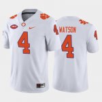 Clemson Tigers Deshaun Watson Men's #4 White History Player Away College Football Jersey 2405OLWO6