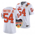 Clemson Tigers Jeremiah Trotter Jr. Men's #54 2022 Bowl Orange White College Football Jersey 2405FUOJ6