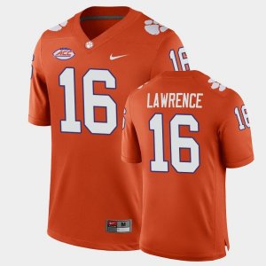 Clemson Tigers Trevor Lawrence Men's #16 Orange Game Home College Football Jersey 2405GXEO7