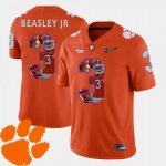 Clemson Tigers Vic Beasley Jr. Men's #3 Pictorial Fashion Orange College Football Jersey 2405YRVS8