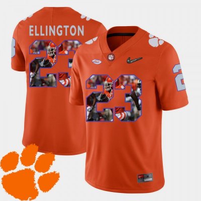 Clemson Tigers Andre Ellington Men's #23 Pictorial Fashion Orange College Football Jersey 2405GYJK1