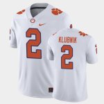 Clemson Tigers Cade Klubnik Men's #2 Game White College Football Jersey 2405QBAA0