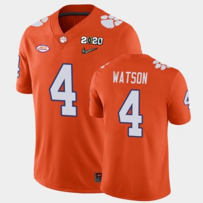 Clemson Tigers Deshaun Watson Men's #4 Orange Game 2020 Playoff College Football Jersey 2405REVM7