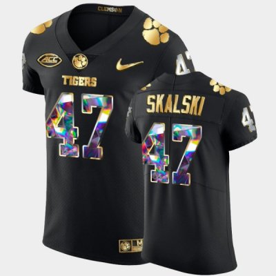 Clemson Tigers James Skalski Men's #47 Black Golden Diamond Edition College Football Jersey 2405FBAE4