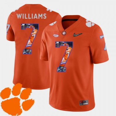 Clemson Tigers Mike Williams Men's #7 Pictorial Fashion Orange College Football Jersey 2405TWSW0