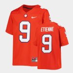 Clemson Tigers Travis Etienne Men's #9 Orange Alumni College Football Jersey 2405HFZP2