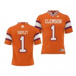 Clemson Tigers Will Shipley Youth #1 Orange Player NIL College Football Jersey 2405KQRE8